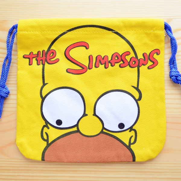 画像2: アメリカンキャラ巾着袋(S) シンプソンズ Simpsons *メール便可