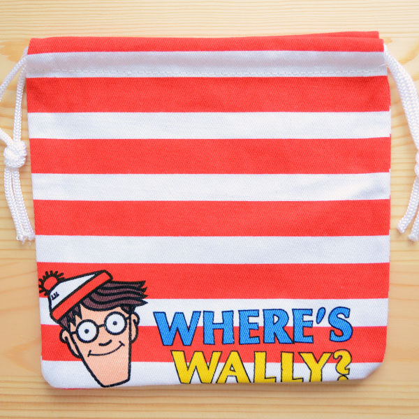 画像2: アメリカンキャラ巾着袋(S) ウォーリーをさがせ Wally *メール便可