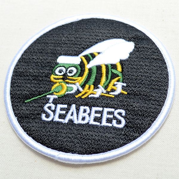 画像2: ミリタリーワッペン Seabees シービー 蜂 アメリカ海軍 建設工兵隊 *メール便可