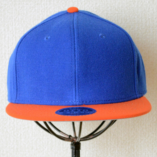 画像2: 帽子/キャップ オットー Otto フラットバイザー ウールブレンド(オレンジ×ロイヤルブルー)