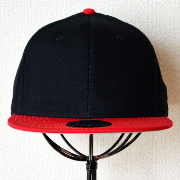画像2: 帽子/キャップ オットー Otto フラットバイザー コットンツイル(レッド×ブラック)