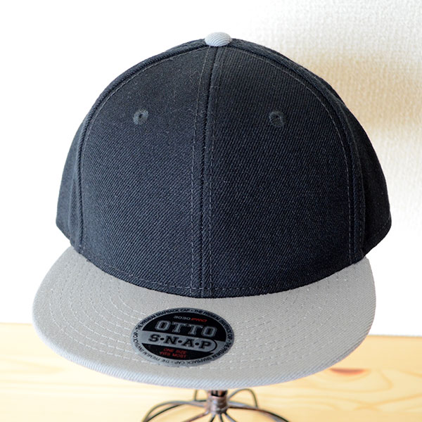 画像1: 帽子/キャップ オットー Otto フラットバイザー ウールブレンド(ライトグレー×ブラック)