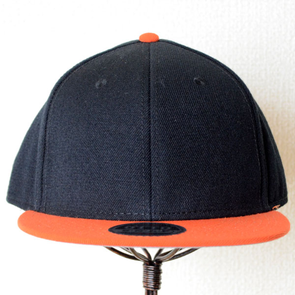 画像2: 帽子/キャップ オットー Otto フラットバイザー ウールブレンド(オレンジ×ブラック)