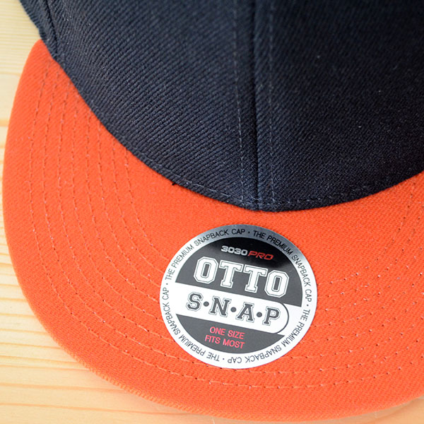 画像: 帽子/キャップ オットー Otto フラットバイザー ウールブレンド(オレンジ×ブラック)