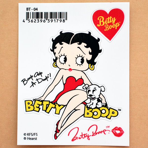 画像2: ステッカー/シール ベティブープ Betty Boop(ロゴw/パジー) *メール便可